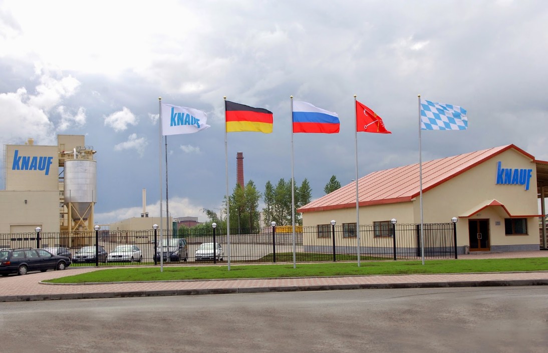 Knauf, заводы по производству гипсокартона